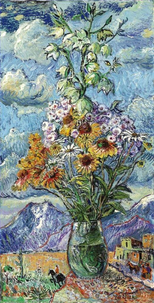 ramo y montañas colorado 1951 decoración moderna flores Pintura al óleo